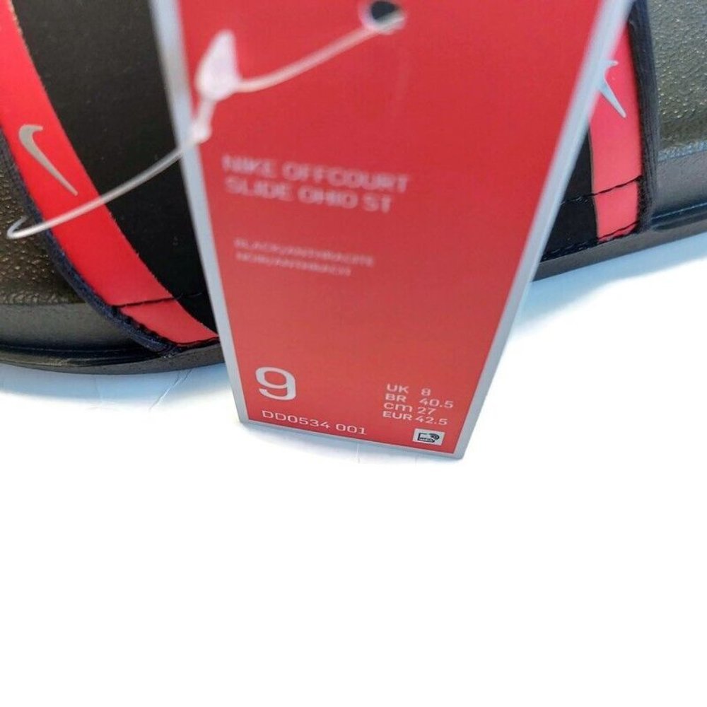 Nike Offcourt Slide Sandal Mens Size 9 Ohio State Buckeyes Cushioned Strap - Picture 9 of 10